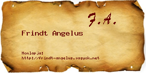 Frindt Angelus névjegykártya